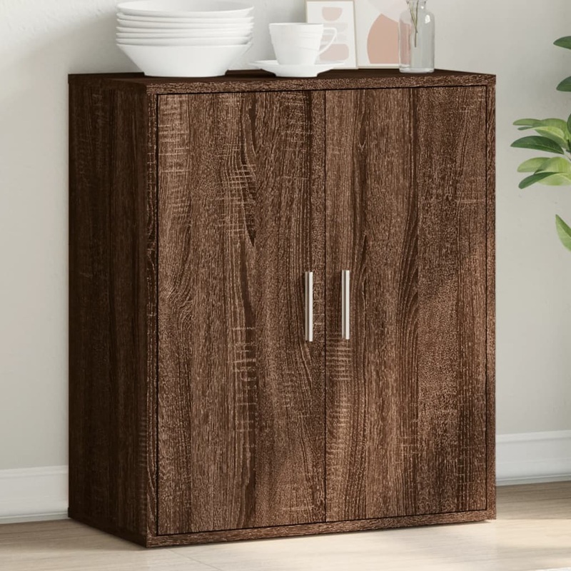 Buffet chne marron 79x38x80 cm bois d'ingnierie