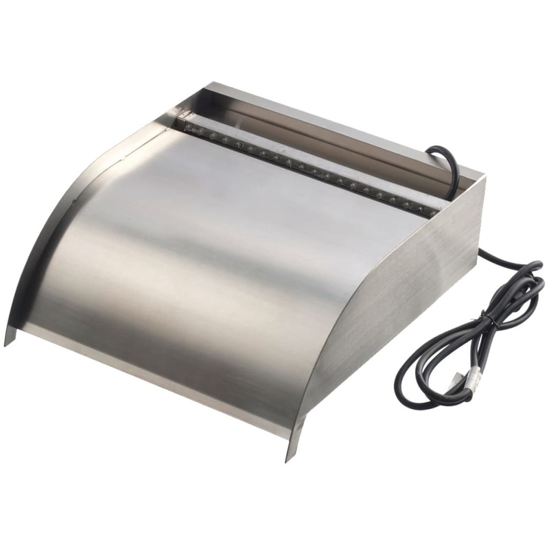 Lame cascade Nevada 30 cm avec clairage LED Inox