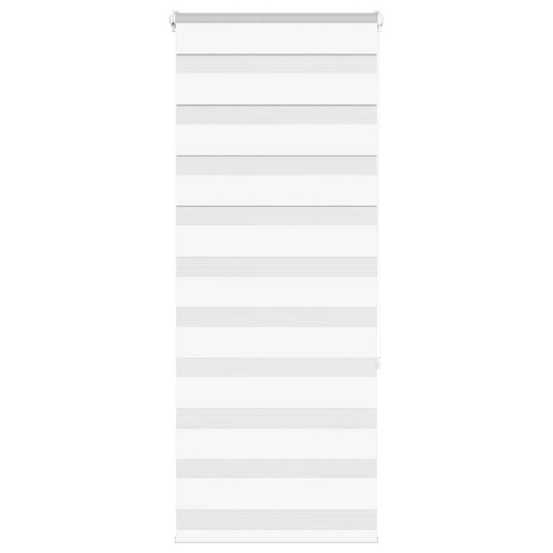 Store zbre blanc 65x150 cm largeur du tissu 60,9 cm polyester