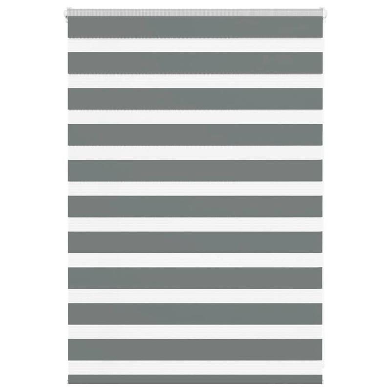 Store zbre gris fonc largeur du tissu 95,9 cm polyester