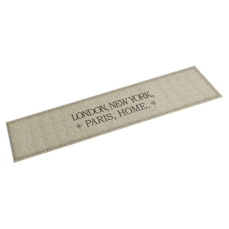 Tapis de cuisine lavable imprim Home capitales 60x300 cm