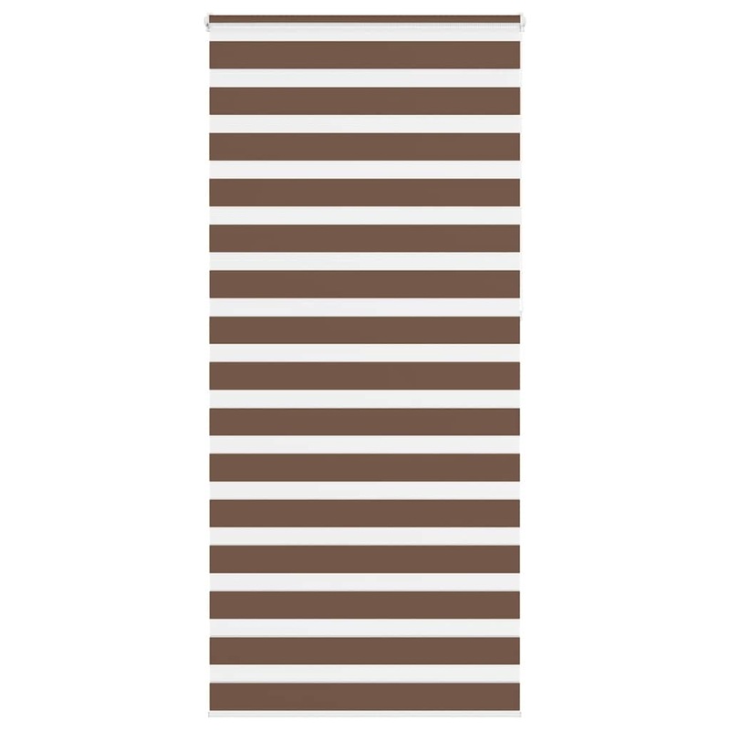 Store zbre marron 95x230 cm largeur du tissu 90,9 cm polyester
