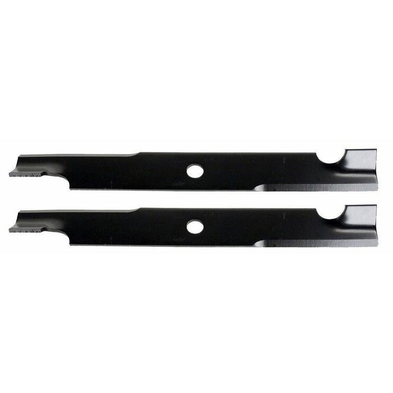 Qty 2: Notched Mower Blade - 18" X 5/8" Fits Exmark Replaces 1-303146