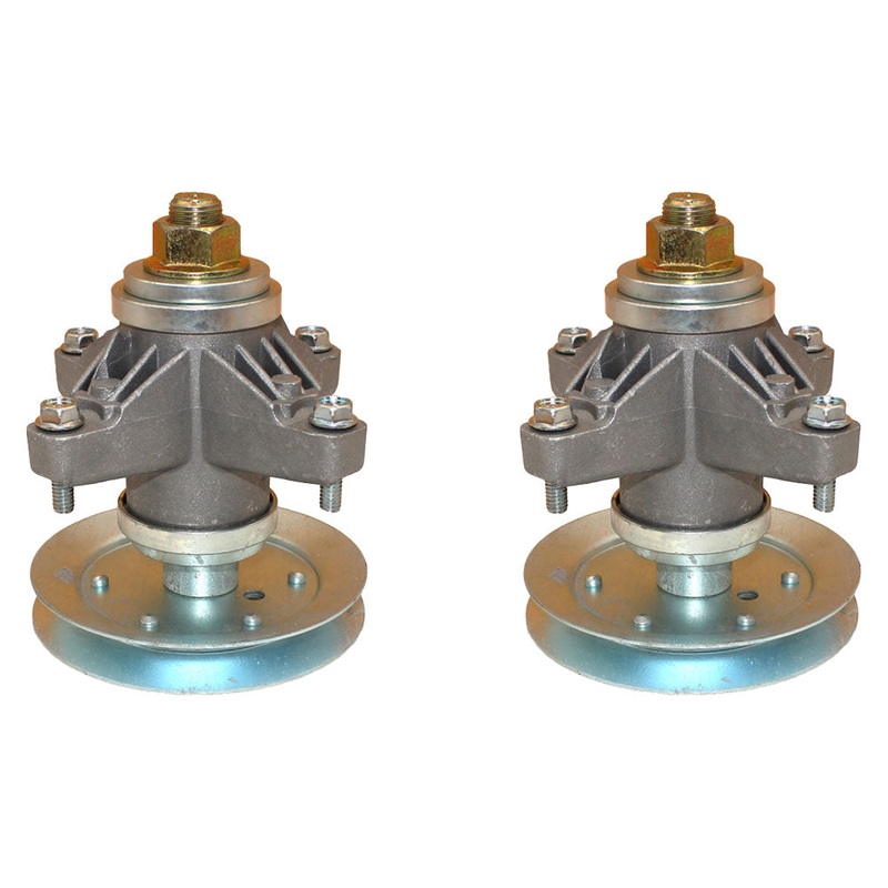 QTY 2: Spindle Assembly with Pulley Fits MTD Replaces 618-04124A