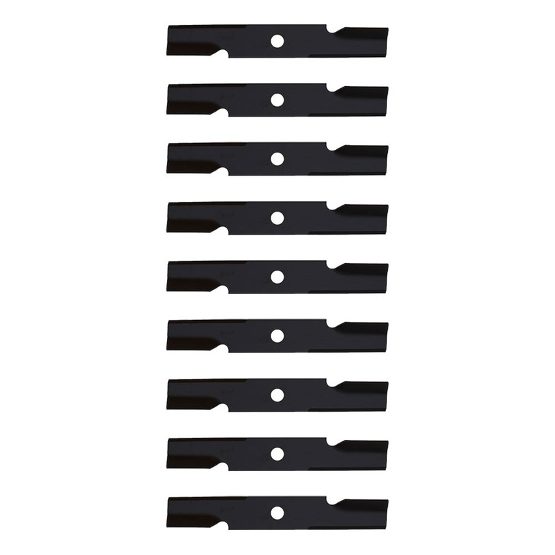 Qty. 9: Notched Mower Blade Fits Exmark Replaces 103-6381