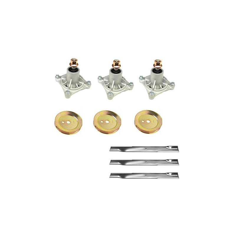 Spindles, Pulleys & Blades Kit Fits Hustler Replaces 603848