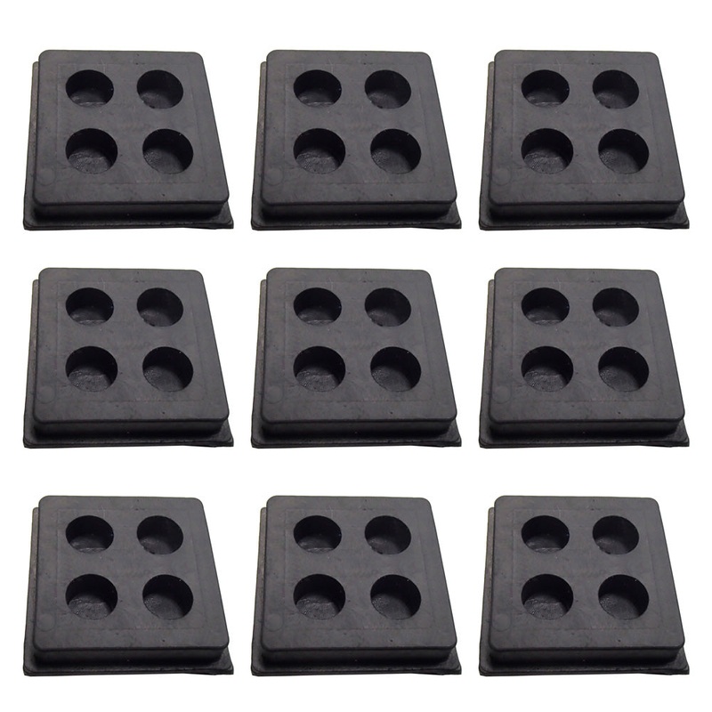 BLACKPAD2X2X3/4 Qty 9: Anti-Vibration Pad (2x2x3/4) Fits Universal Products