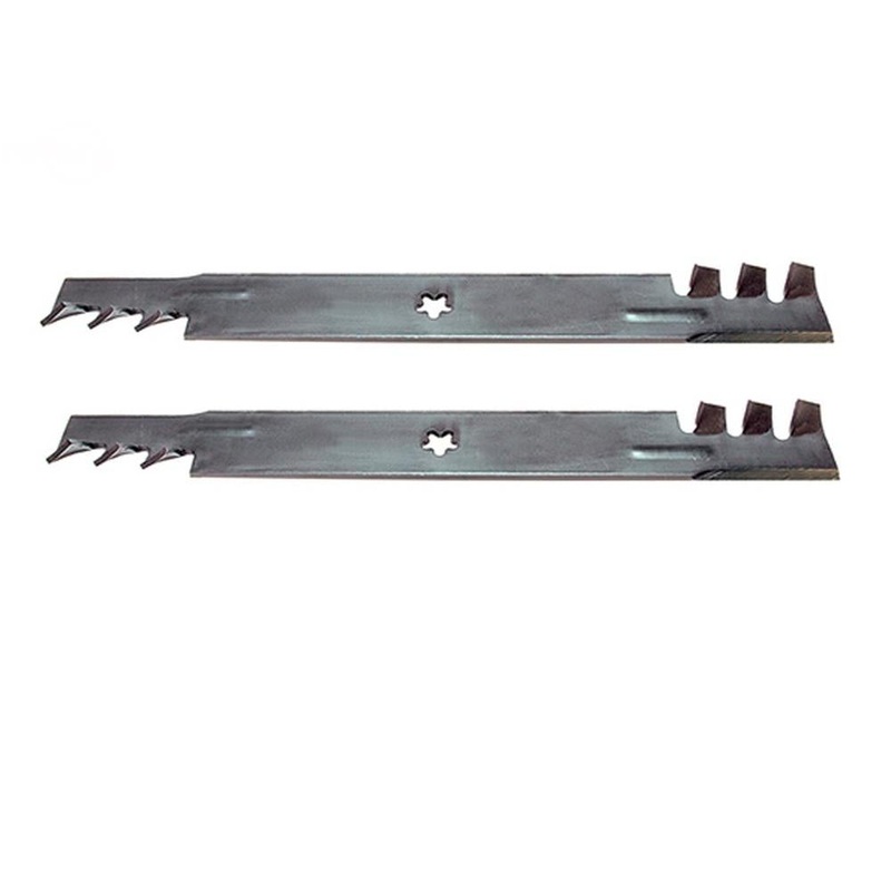 Qty 2: Toothed Mulching Blade Fits Husqvarna Replaces 113312X