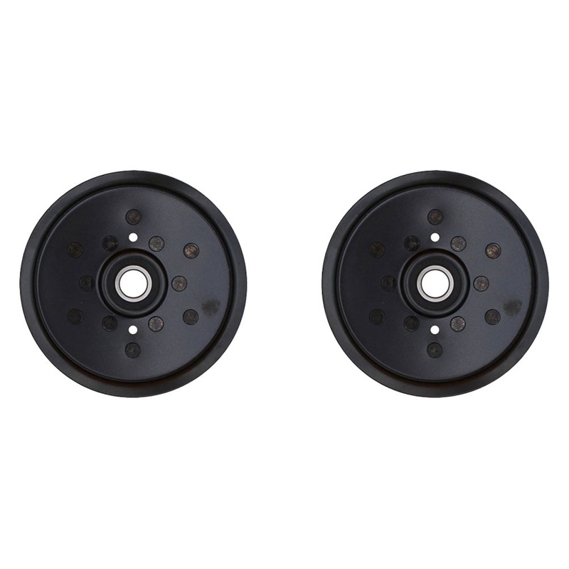 QTY 2: Flat Idler Pulleys Fits Hustler Replaces 781856