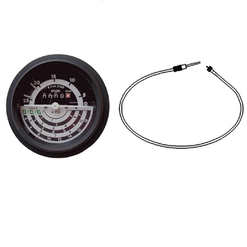 Tachometer with Cable Fits John Deere Replaces AL19692