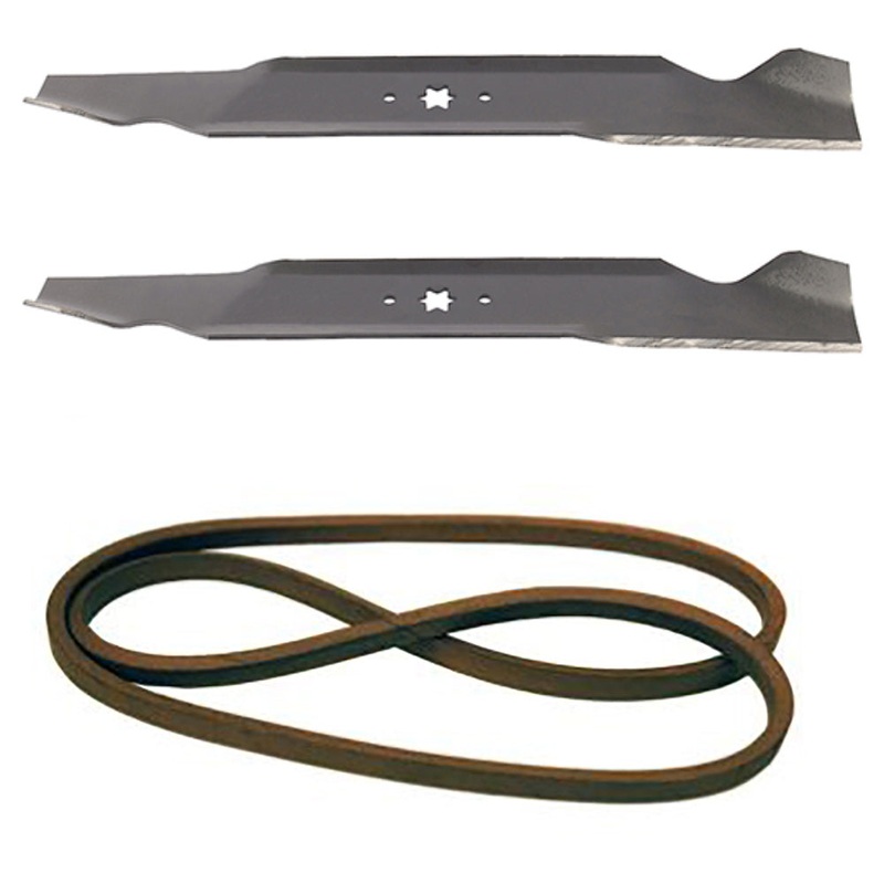 Notched Blades and Belt Kit Fits Cub Cadet Replaces 742-04244