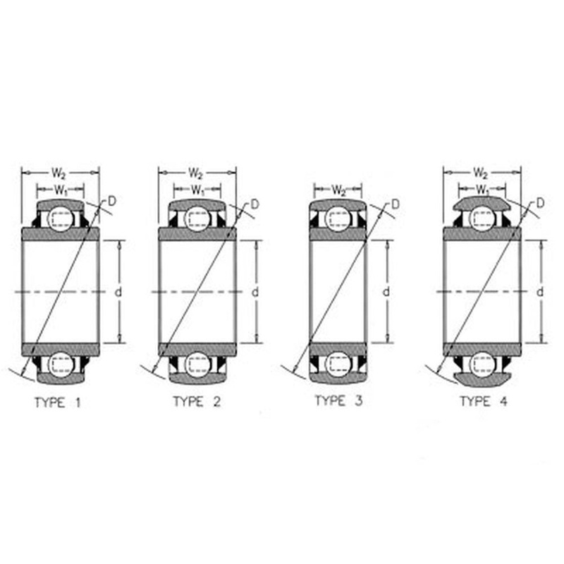5 of Disc Harrow Bearing 1.771" Round Bore x 1.188" IR x 3.347" OD x 1.188 OR