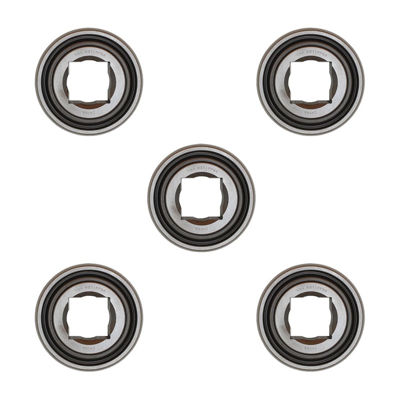 5 of Disc Harrow Bearing 1.500" Square Bore x 1.750" IR x 4.130" OD x 1.438" OR