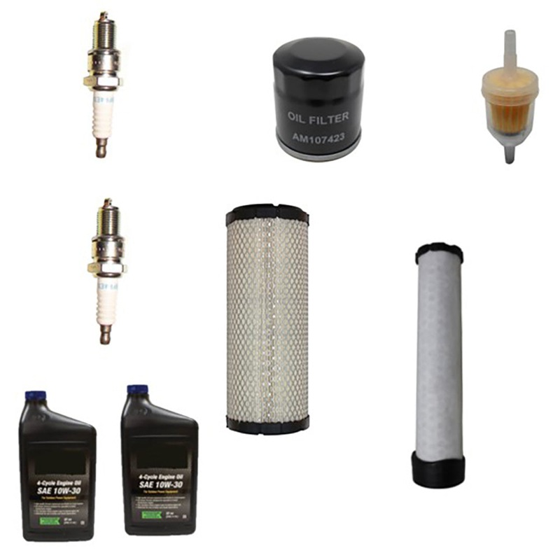 Filter Tune-Up Kit w/ Oil & Spark Plug Fits John Deere Replaces 14G52