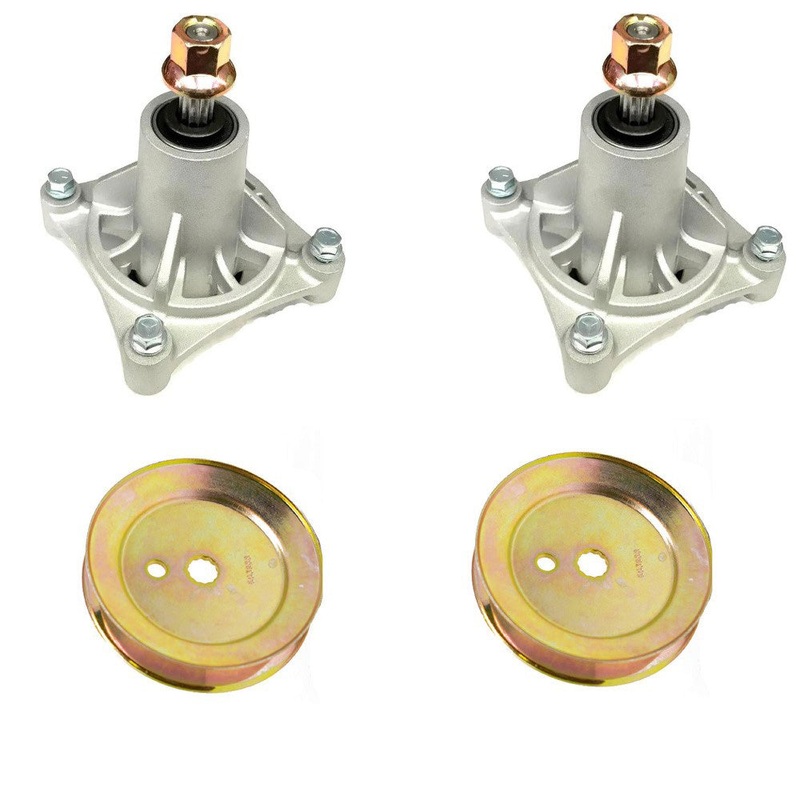 Spindles w/Pulleys Fits Hustler Replaces 603988