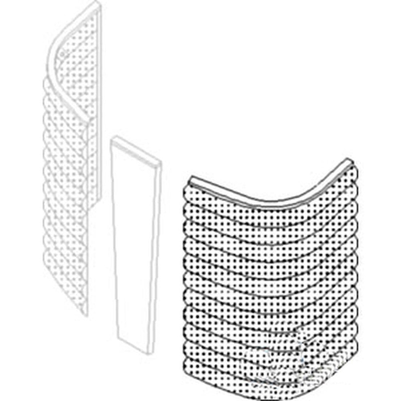 Left Grille Screen 183662M1 Fits Massey Ferguson 50 65