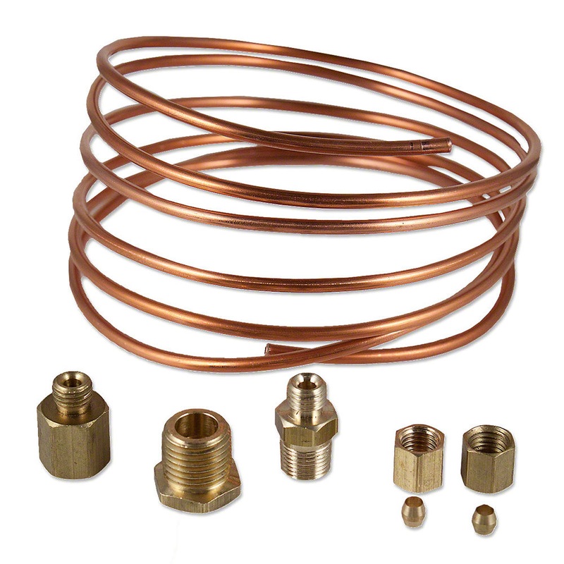 Oil Pressure Gauge Copper Tubing Line Kit 6 x 1/8 Fits Allis Chalmers