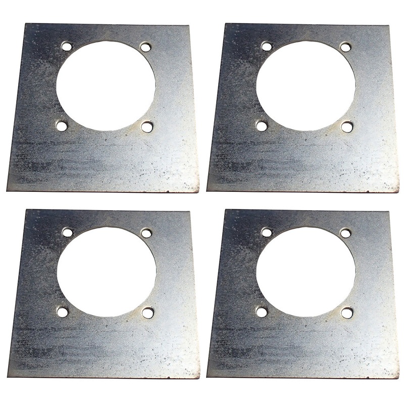 4 - RECESSED BACKING PLATE MOUNTING PLATES f D RING PLATE TIE DOWN ROPE D RINGS