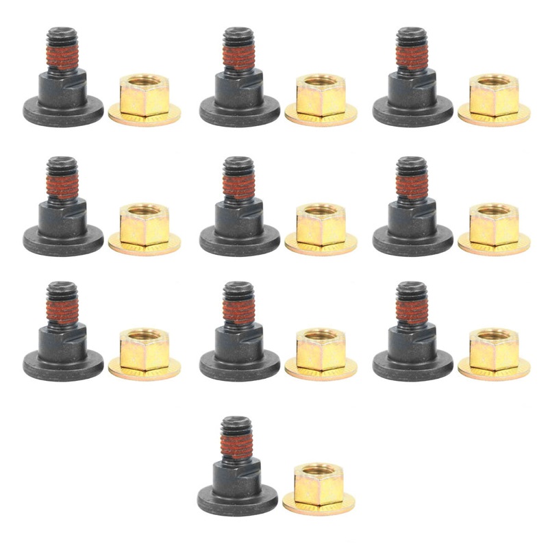 Qty 10: Disc Mower Blade Bolt & Nut Fits GEHL Replaces BK007