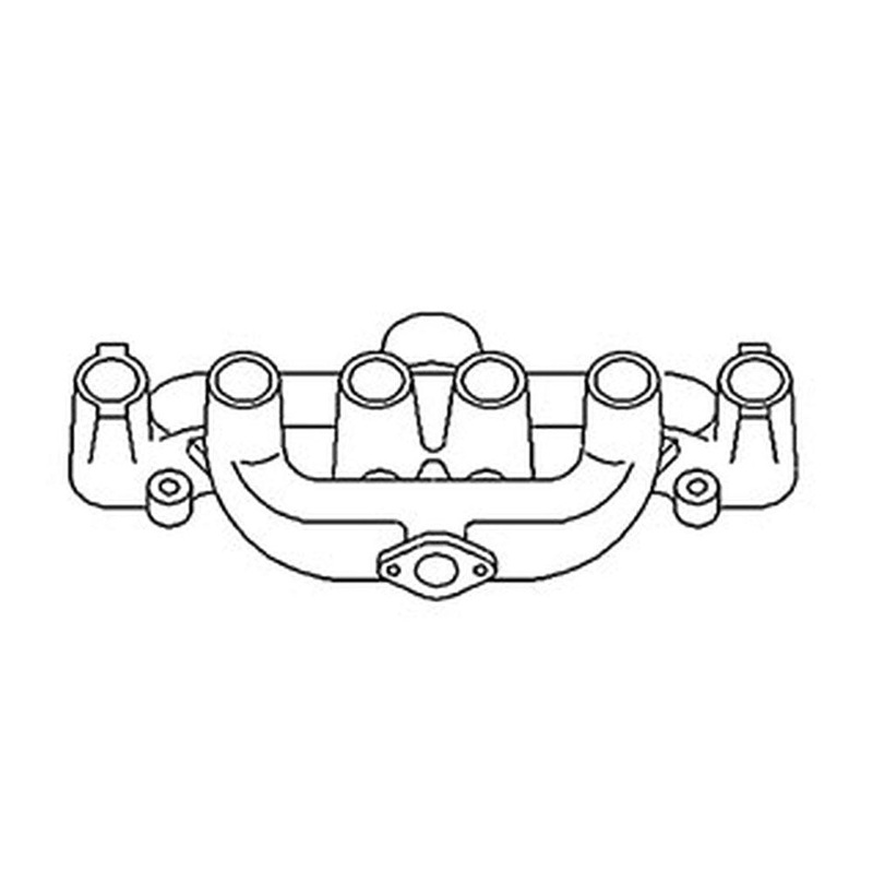 257485 Manifold w/ Threaded Exhaust-Fits Allis Chalmers Tractor D17 170 175