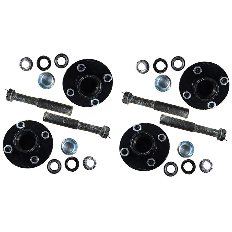 Qty 4: Trailer Axle Hub Kit Fits Universal Products Replaces BT8