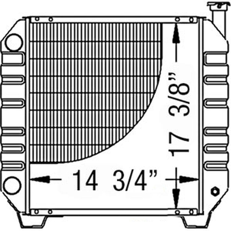 Radiator 86402724 Fits Ford New Holland TC35 TC35D Tc40 TC40D
