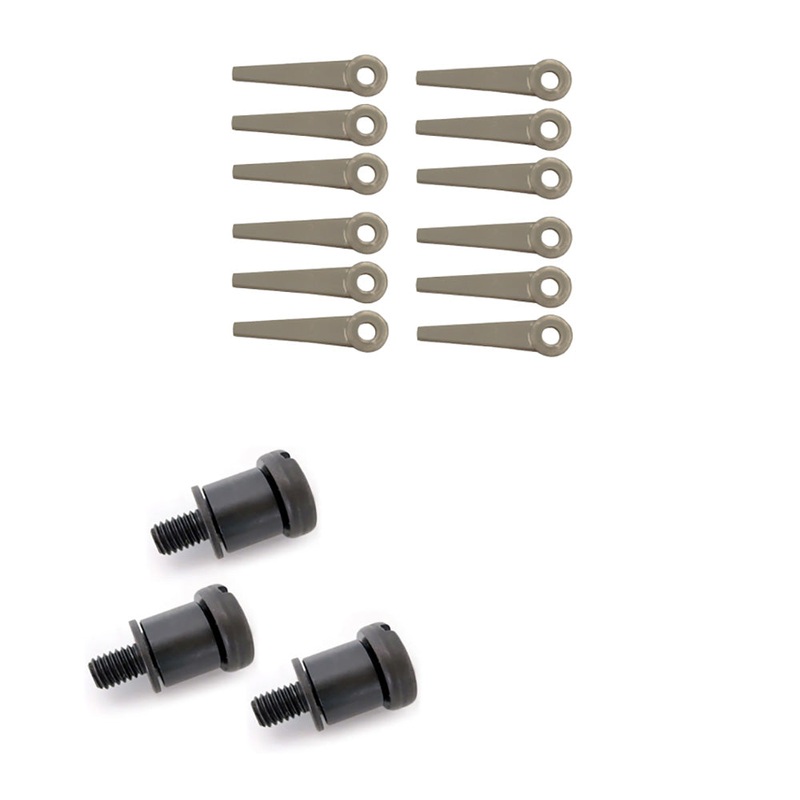 4111 007 1001 Trimmer Blades w/Bolt, Bushing & Washer Assembly Fits Stihl