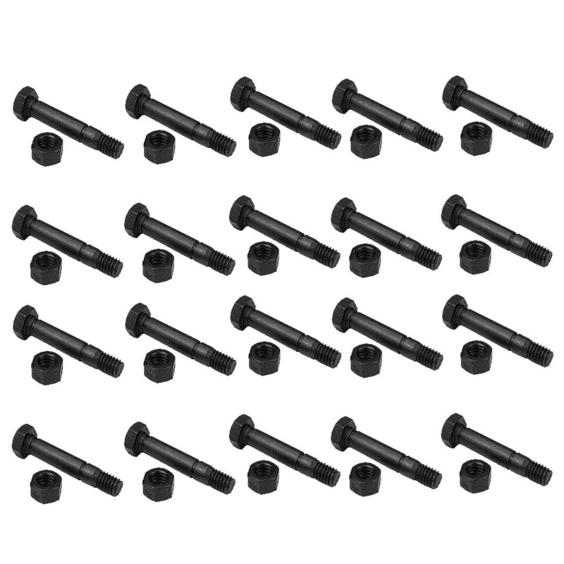 QTY 20: 2" x 5/16" Shear Pin with Nut Fits MTD Replaces 0310005P