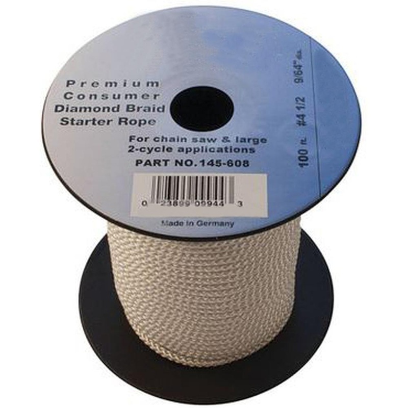 Fits Stens 145-608 100' Diamond Braid Starter Pull Rope Cord #4-1/2 ChainSaw