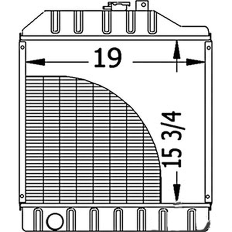 RE70673 Radiator Fits John Deere 5210 5220 5310 5310N 5320 Tractors