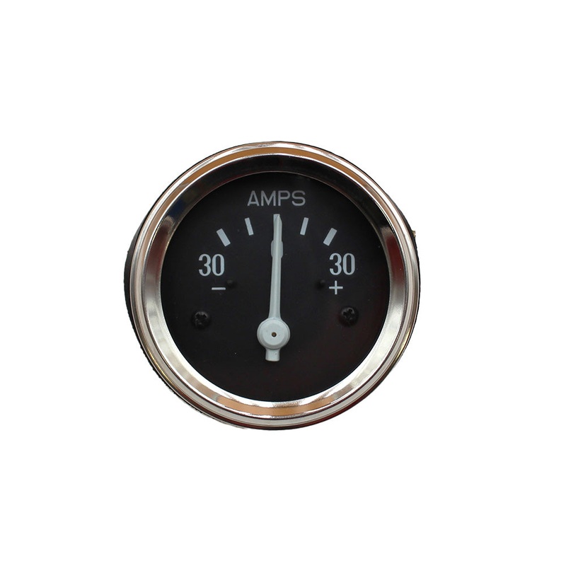 515521M91 Ammeter Gauge Chrome Bezel 30 Amp Fits Massey Ferguson Harris Tractor