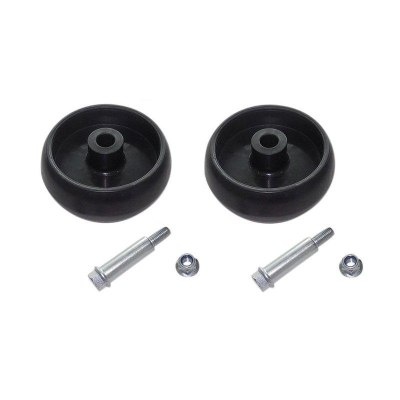 New TWO (2) Deck Wheels Fits John Deere Z535M Z540M Z445 Z525E W/ Bolt & Nut