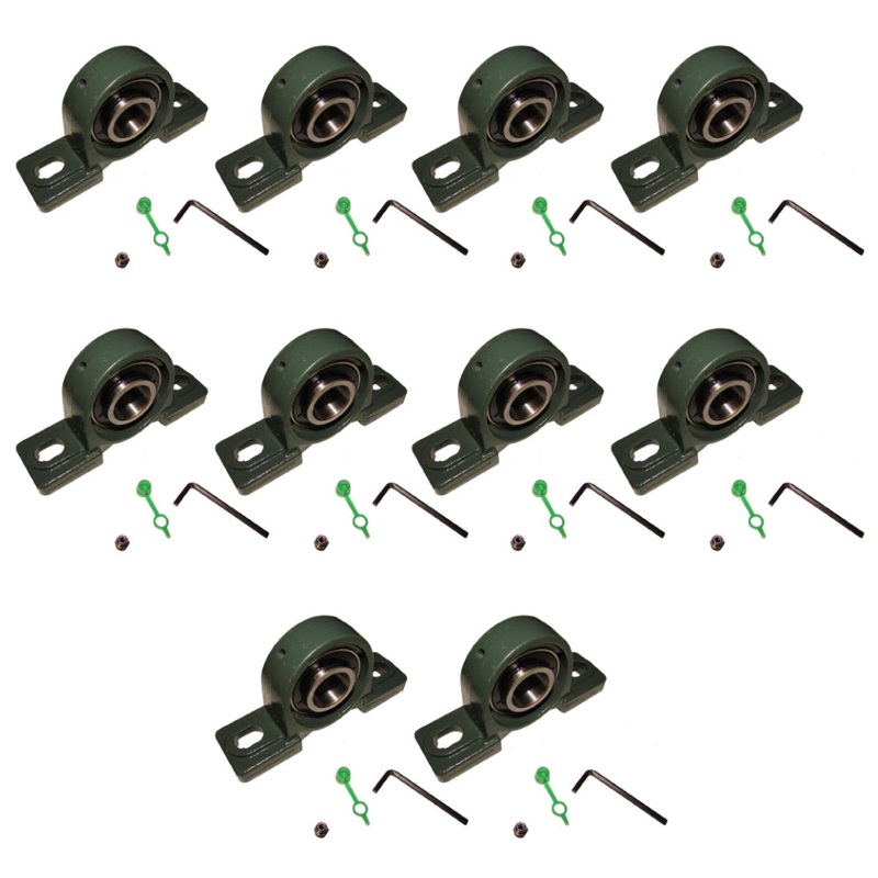 Qty 10: 1" Pillow Block Bearing Fits Woods Replaces 70345