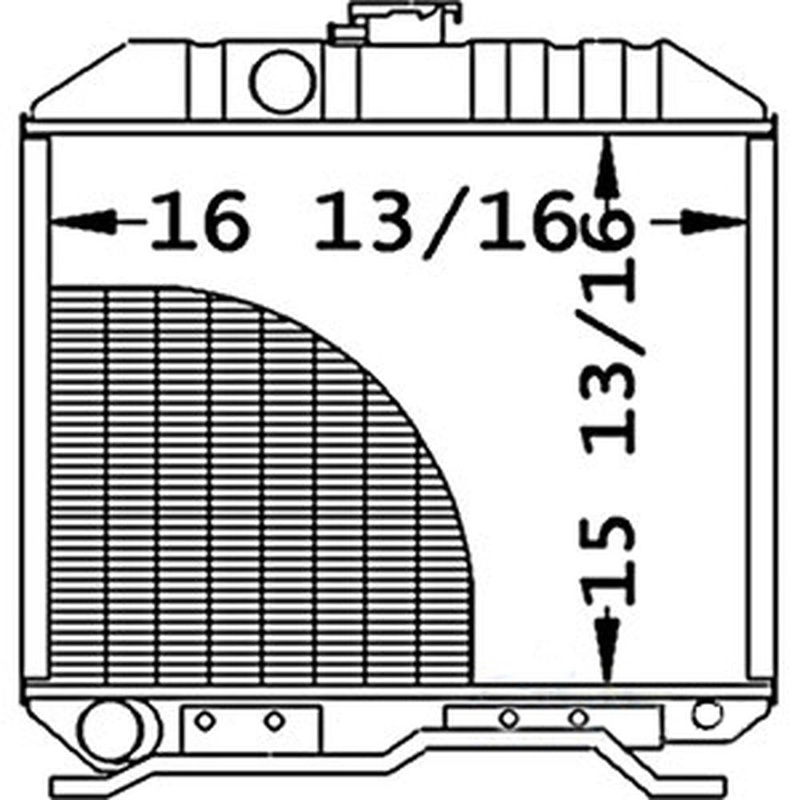 Radiator 17355-72060 Fits Kubota L2850 L3250