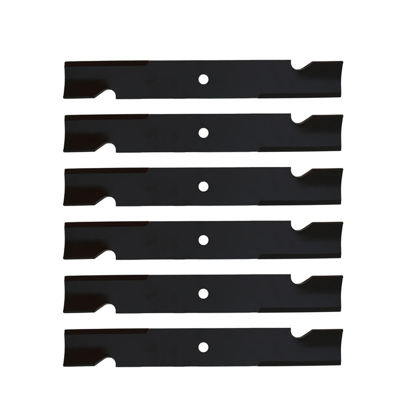 A581 Qty 6: Heavy Duty Notched High Lift Blade Fits Universal Products