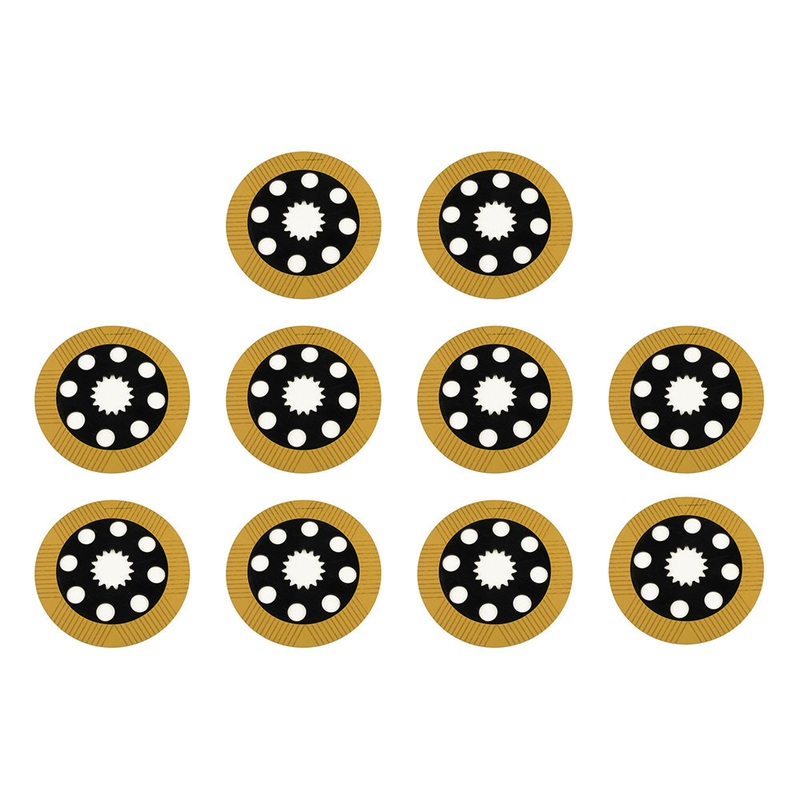 Qty. 10: Brake Friction Plate Fits JCB Replaces 450-10224