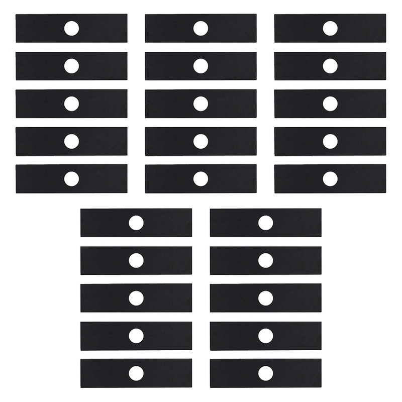 Qty (25) Edger Blade, 8" x 2" x 0.125" x 1"  Fits Ryobi Replaces 613223