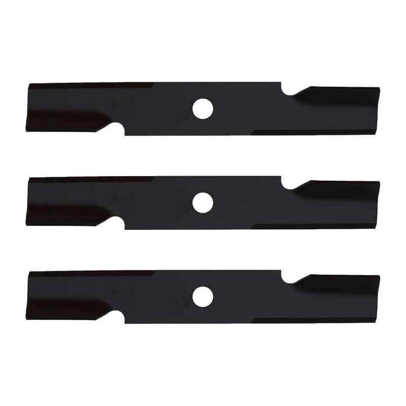 Qty. 3: Notched Mower Blade Fits Exmark Replaces 103-6381