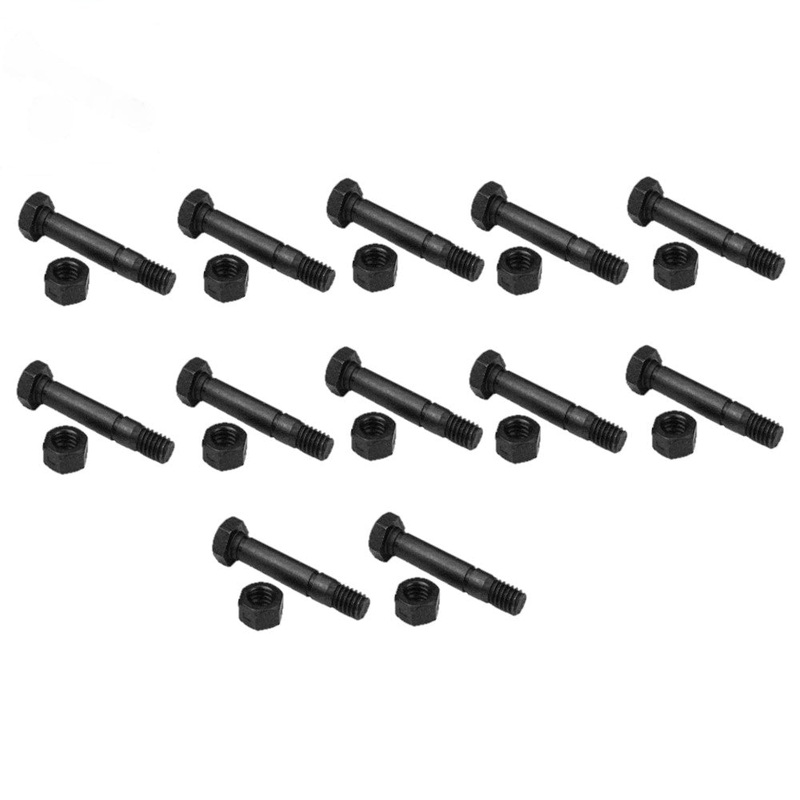 QTY 12: 2" x 5/16" Shear Pin with Nut Fits Ariens Replaces 510015