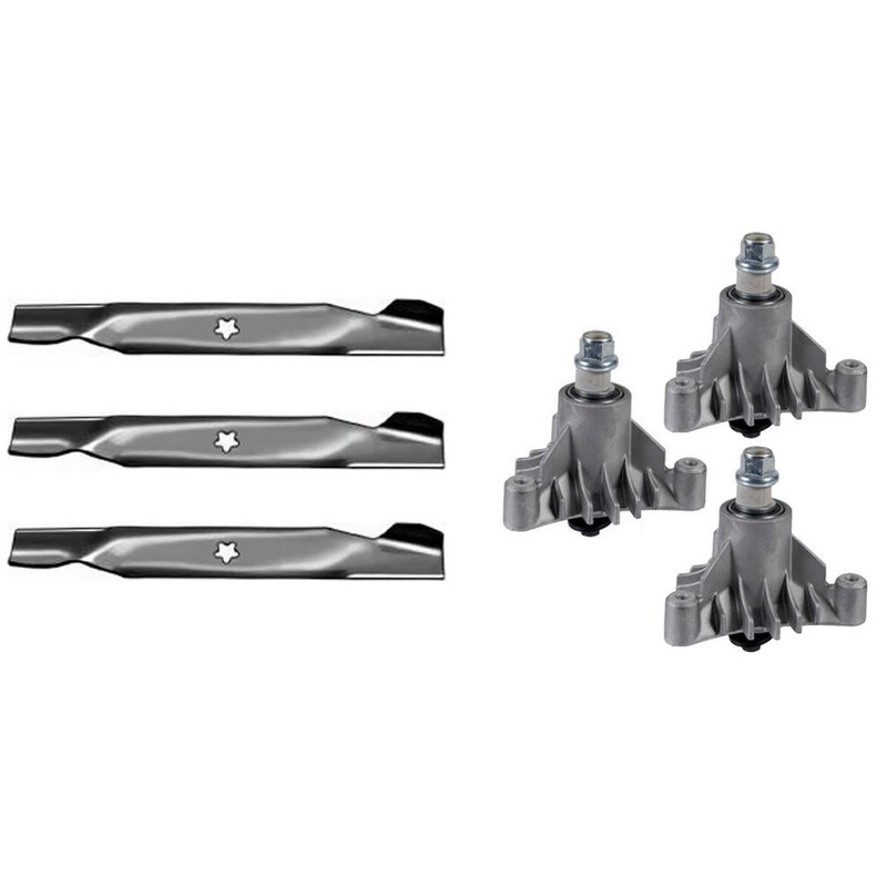 Mower Blade & Spindle Assembly Kit Fits Poulan Replaces 137380