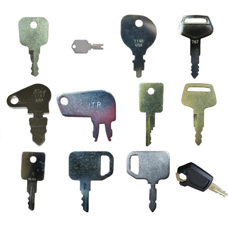 020729 12 Pc. Basic Heavy Equipment Key Set Fits Murray