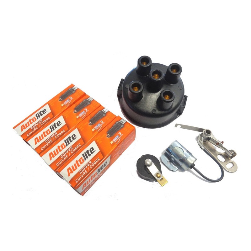 811735 Ignition Tune-Up w/ Spark Plugs & Distributor Cap Fits John Deere