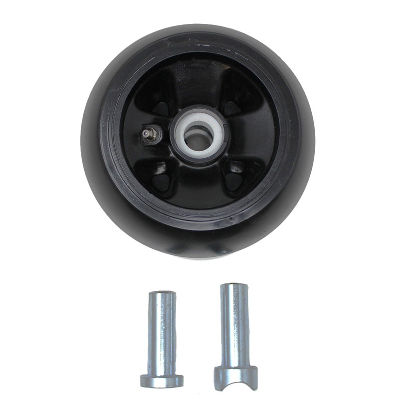 Greasable Solid Deck Wheel Kit w/Bushings Fits John Deere Replaces AM125172