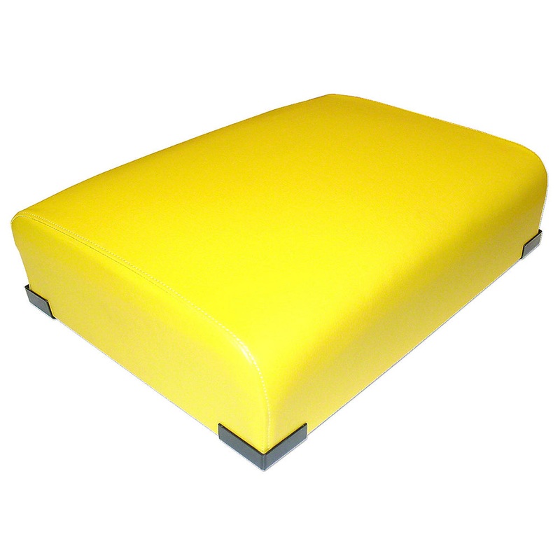 Yellow Vinyl Bottom Seat Cushion Fits John Deere Replaces AF3268R