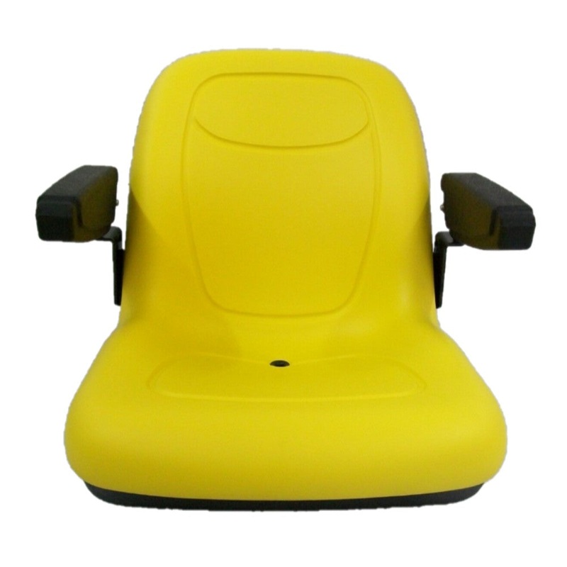 Yellow Uni Pro Bucket Seat with Armrests Fits John Deere Replaces 7947