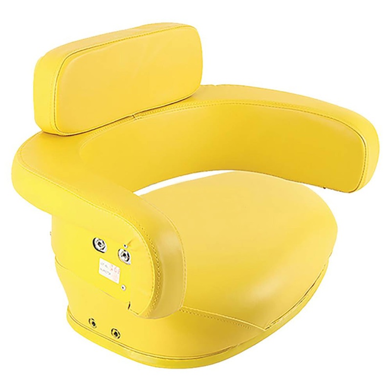 3-pc Yellow Seat Cushion Set Fits John Deere Replaces AR59680