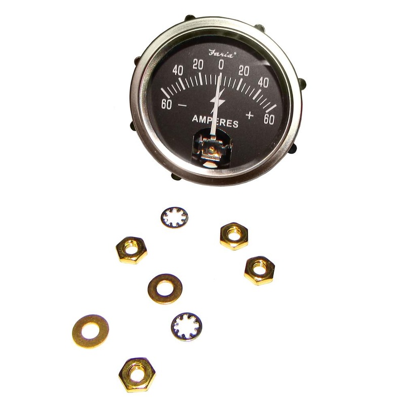 Ammeter (Amp) Gauge 60-0-60 Fits Massey Harris Replaces GAH30-0095