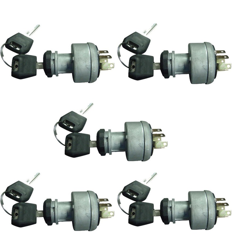 Qty 5: Ignition Switch w/ 2 Keys Fits McCormick Replaces 3688342M92