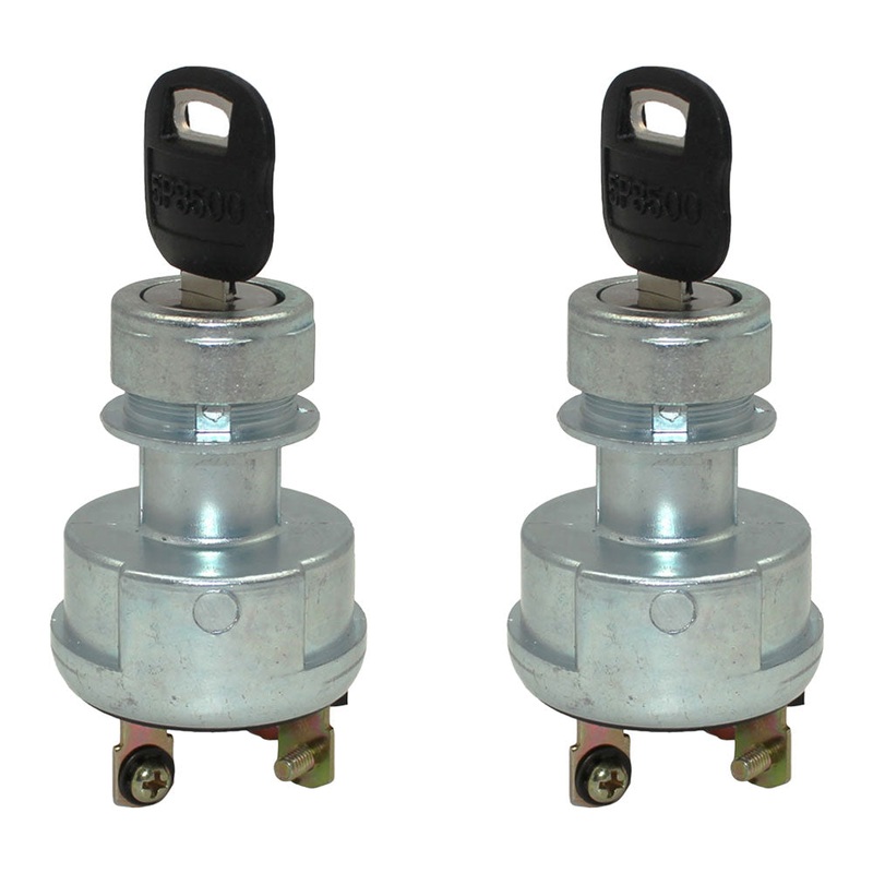 Qty 2: Ignition Key Switch w/ 2 Keys Fits Caterpillar Replaces 095-9269