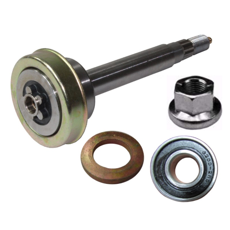 Spindle Shaft w/ Pilot Bearing, Nut & Washer Fits AYP Replaces 110485X